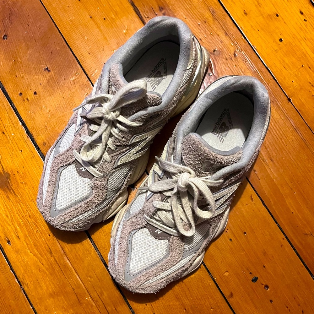 New Balance 9060 in tan suede